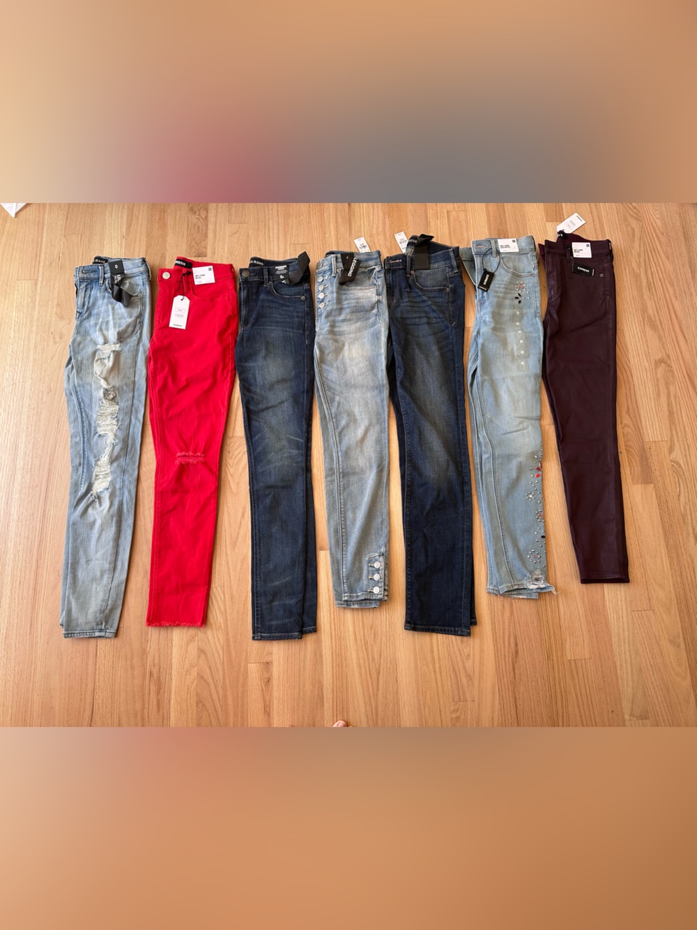 Express Women's Jeans Duo - Dark Indigo & Light Blue